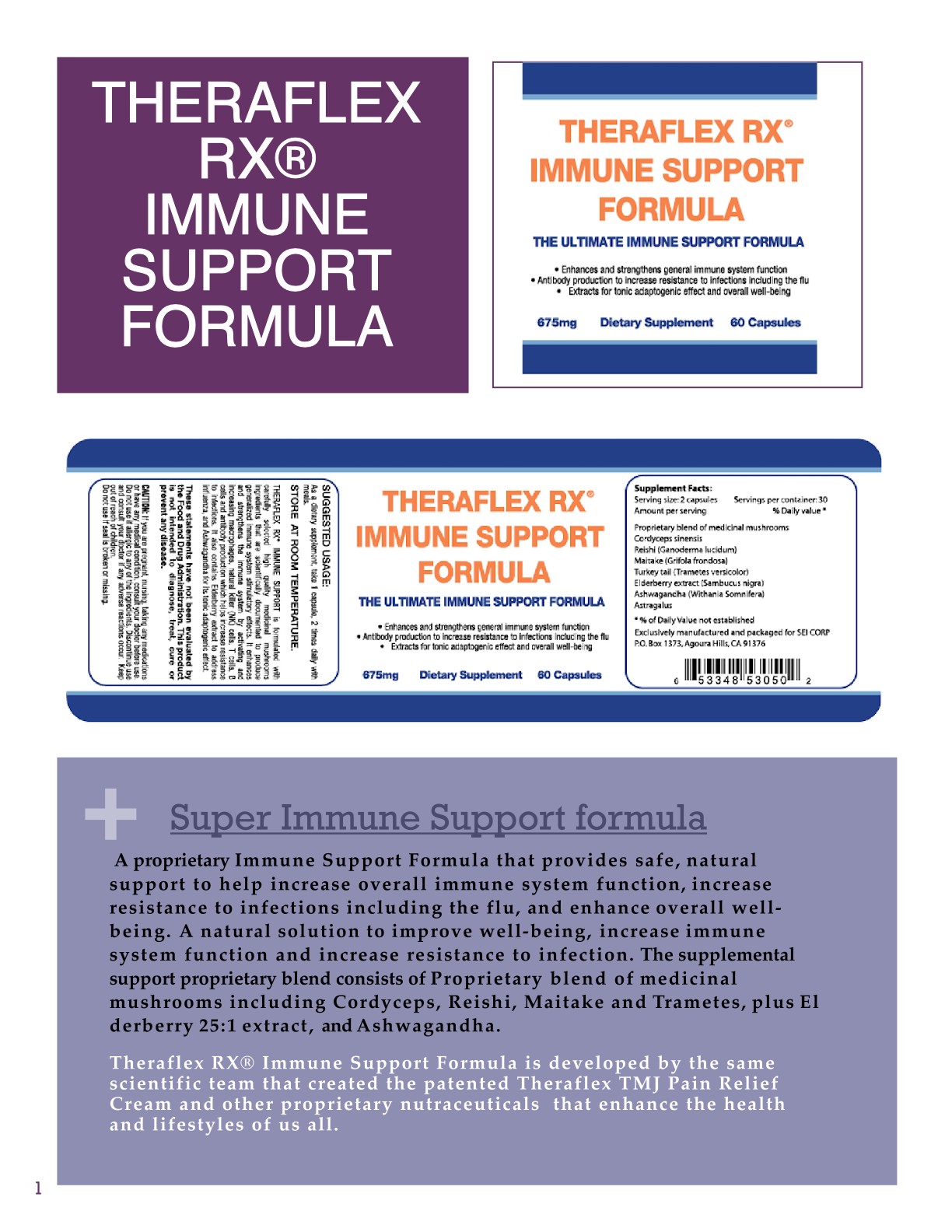 THERAFLEX RX IMMUNE SUPPORT BROCHURE WITHOUT PICS_1